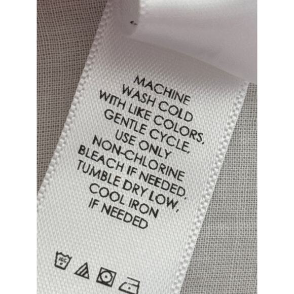 Unsubscribed Tops Blouse Shirt Women's Medium White Boho Eyelet Ruffle Bib NWT - Picture 10 of 15